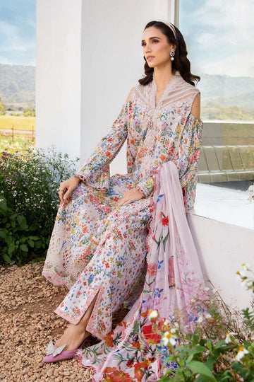 3 Piece Unstitched Printed Lawn Suit - MPT-2507-A